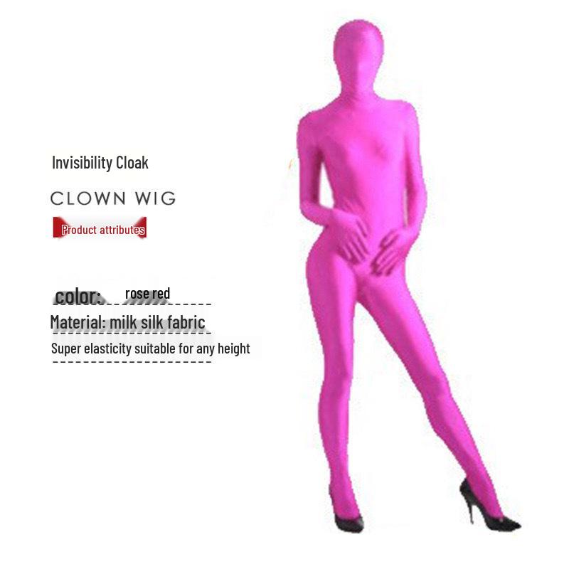 Herren Schwarzer Ninja Cosplay Anzug - Erwachsener Halloween Unsichtbarkeits-Jumpsuit für Bühnenauftritte.