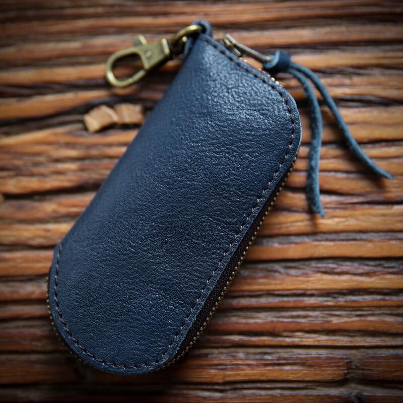 Vipeluo Handmade Vintage Vegetable Tanned Leather Key Holder