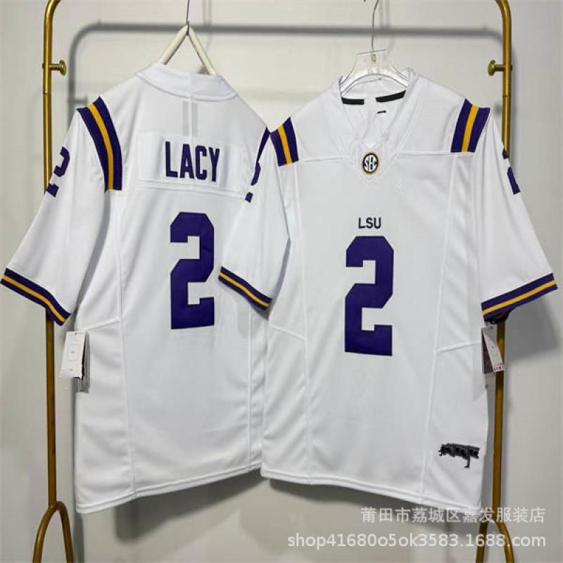 LSU Tigers NCAA College Football Practice Jersey Mens Cotton Sportswear Rugby Fan Wear Fall