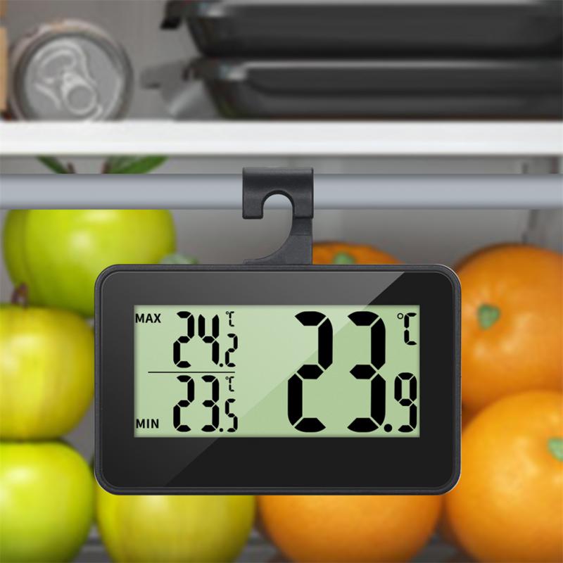 Refrigerator Thermometer Fridge Freezer Waterproof Precision Kitchen Tools And Gadgets Temperature Meter With Hook Adjustable