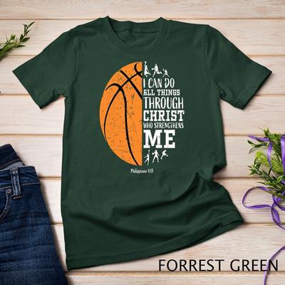 Maglietta da Basket Cristiana Posso Fare Tutte le Cose Filippesi T-shirt Unisex