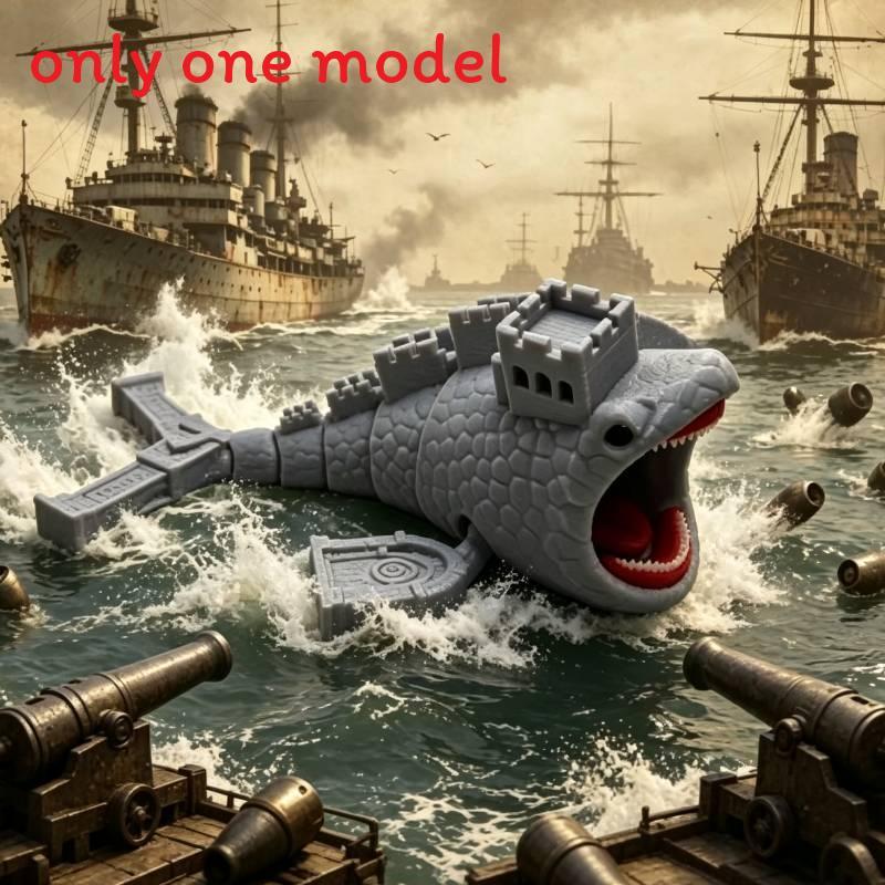Tiefsee-Monster T-Rex 3D-Druck Modell Spielzeug Für Sammler Und Kinder