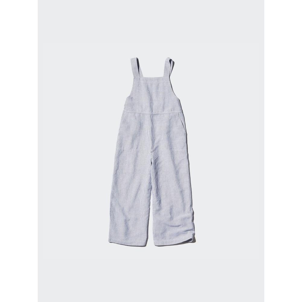 Uniqlo Japan Girls Linen Blend Overalls