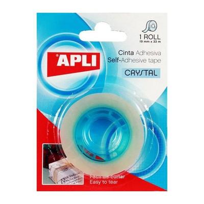 Ruban adhésif - - Crystal - Transparent - 19 m x 33 mm - Multi-usages