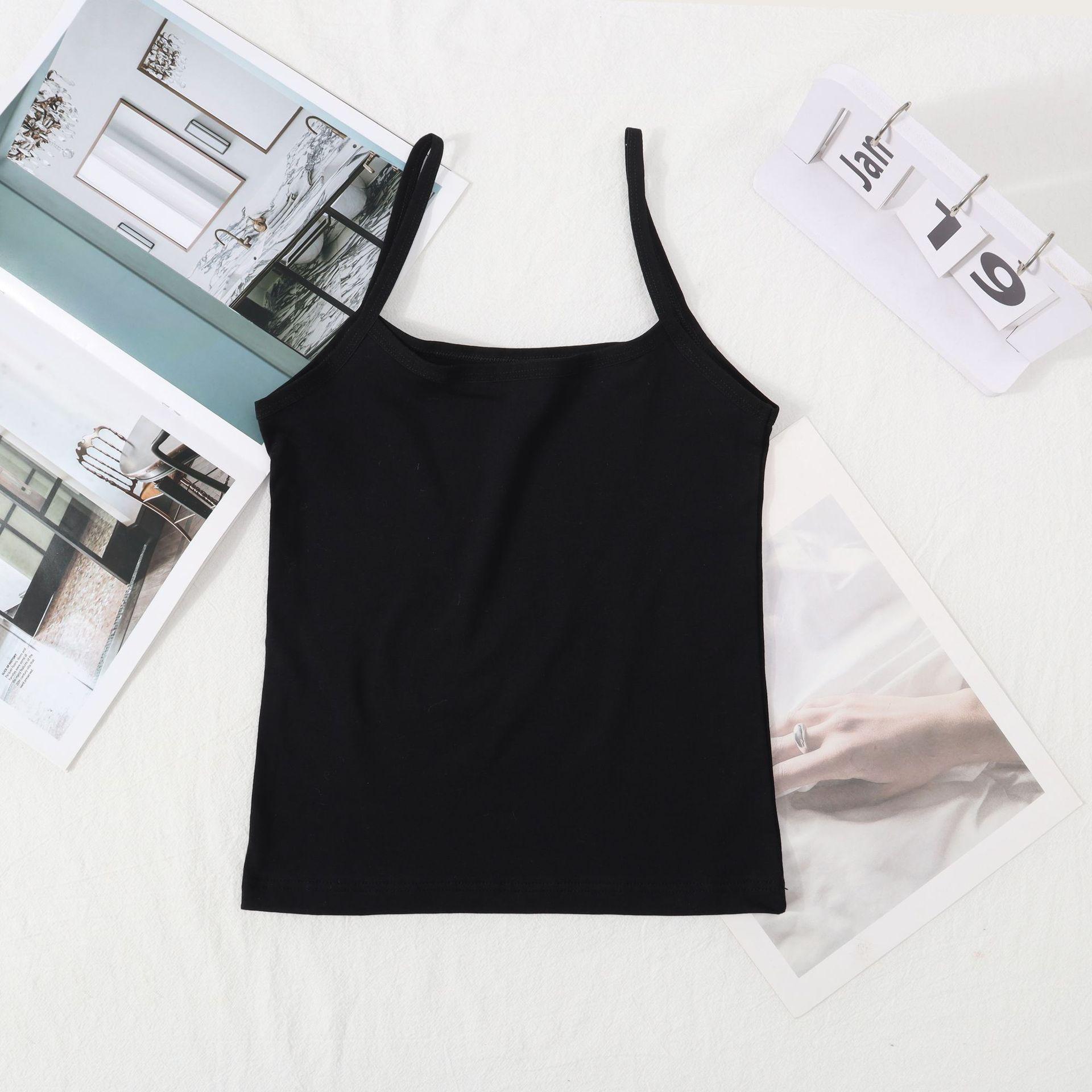 

Teen Girls Wire-Free Cotton Camisole: Anti-Exposure Summer Lingerie & Thin Vest M (35-55 catties)