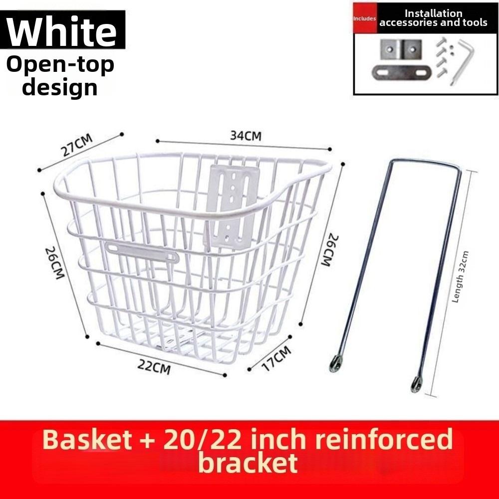 Universal Large Capacity Storage Baskets Easy To Install Bike Rear Mesh Basket