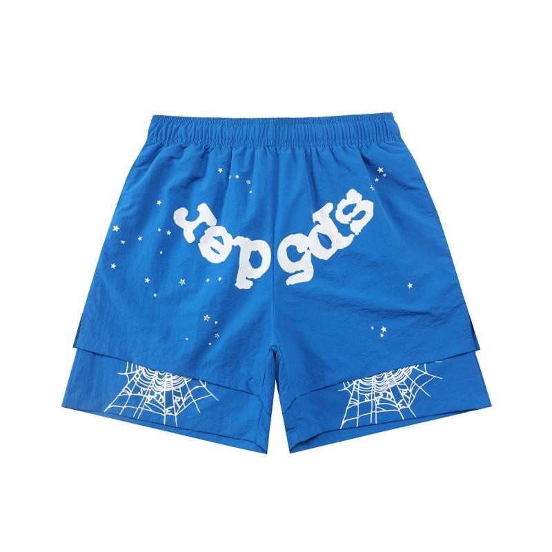 Mens Cotton Short Pants With Embroidered Loose Fit Casual Shorts Outdoor Wear