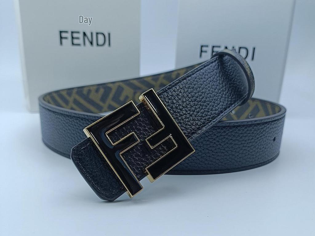 Men's Reversible Luxury Letter Belt, 3.8CM Wide - Classic, Casual, Versatile, Trendy & Business-Ready.