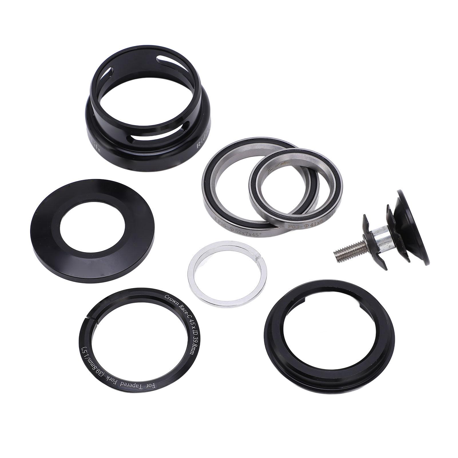 

Mountain Bike Headset Double Bearing Good Sealing Waterproof Heavy Duty Headset Top Cover Bearings for 49.7mm Frame