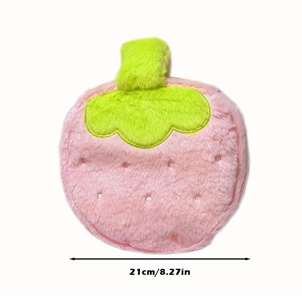 Multi-functional Cosmetic Bag Strawberry Shape Handheld Storage Bag Jewelry Miscellaneous Storage Cosmetic Pouch Women