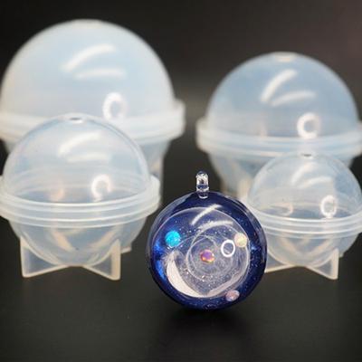 Vendita calda 20-60mm Sfera in Resina Silicone Perline Fai da Te Epoxy Creazione Gioielli Sfera Globo Palla Stampo