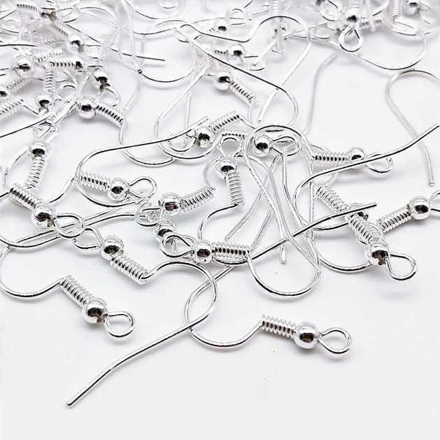 

DIY серьги фурнитура серьги застежки крючки фурнитура DIY аксессуары для изготовления ювелирных изделий серебряный