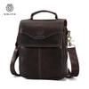 Cowhide Men's Briefcase 16 Inch Portable One Shoulder Computer Bag Breathable and Waterproof