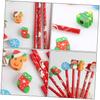 25 Christmas Christmas Kids Christmas Goods Bag Christmas TPR Pencils with Assorted for School Pencils, Stationery, Filler, Eraser, Wooden, Colors,
