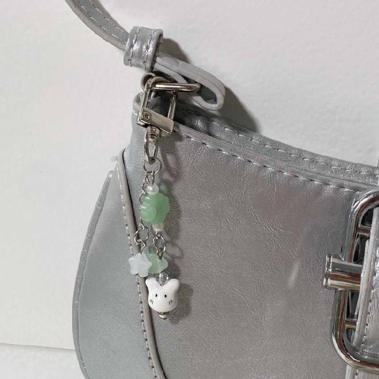 Stylish Handmade Beaded Rabbits Designs Fashionable Multipurpose Phone and Bag Decoration Accessory Daily Casual Use