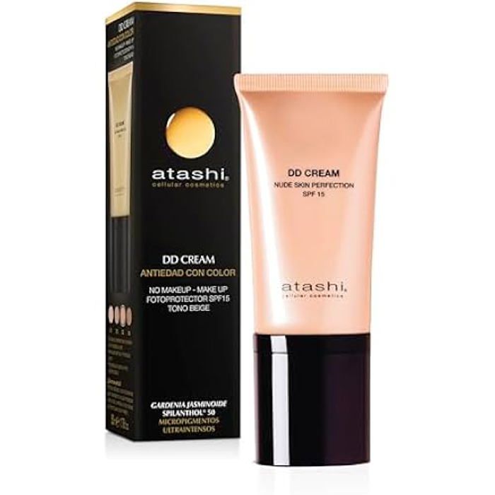 Crème Anti-Age DD - ATASHI - Traitement Visage - Effet Lifting - SPF 15 - Hydratation Intense