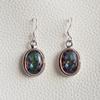 Mystische Topas Ohrringe, Oval 925 Sterling Silber, Handgefertigter Edelsteinschmuck