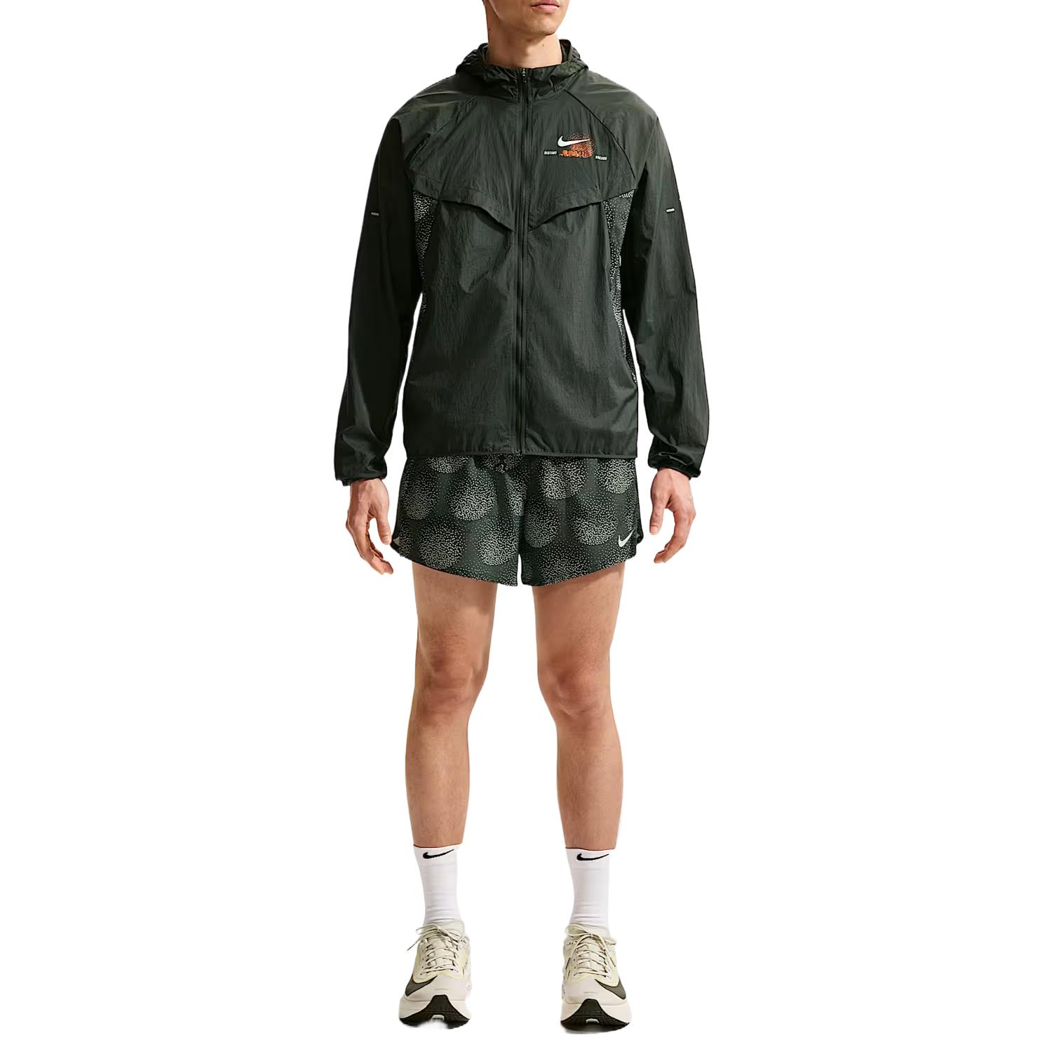 

Nike Running Jackets Men s Black Cloud Green Hooded Non Detachable Moderate Other IO0539-317 L