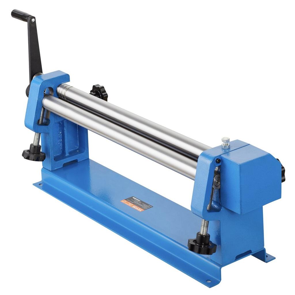 Slip Roll Machine, 610 mm Forming Width, Sheet Metal Slip Roller Rolling Bending Machine, with 2 Detachable Rollers for Low Carbon Steel Copper Sheet