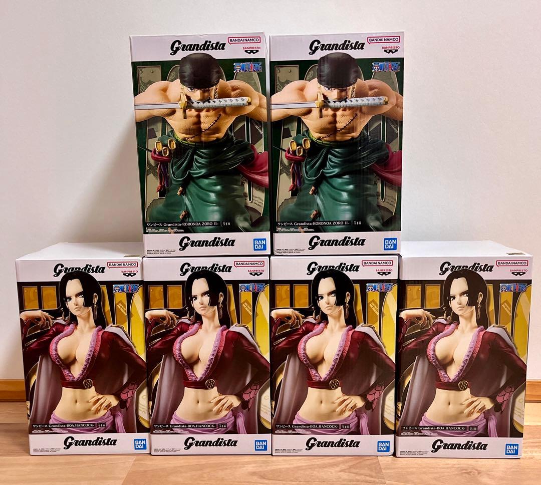 One Piece figure set Grandista Hancock Zoro II.