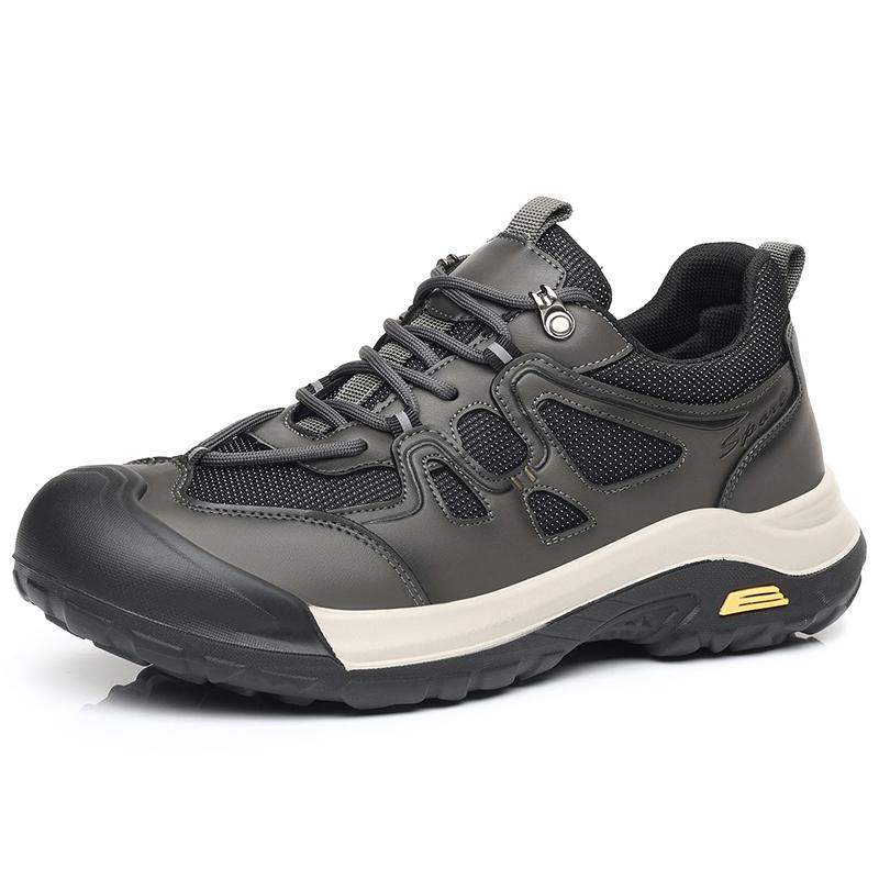 

Fashion New Arrival Mens Outdoor Shoes Anti-Slip Casual Sports Shoes Lace-Up Male Treking Footwear Leisure Walk Sneakers Hiking Trainers 38 серый