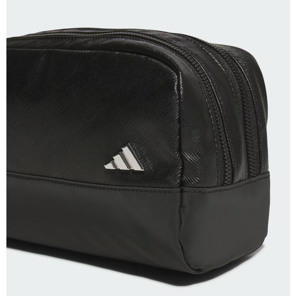 Adidas Unisex Pu Leather 2 Zip Pouch Jz4378