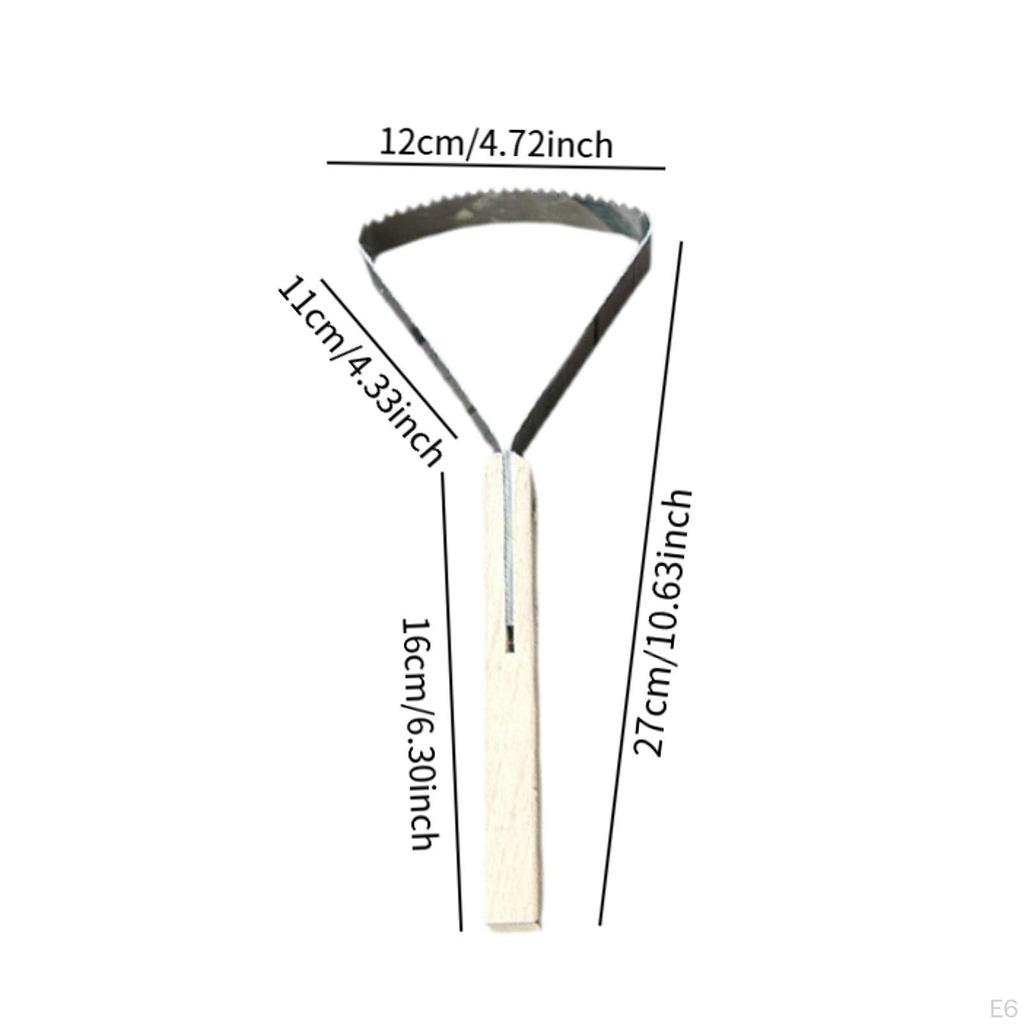 Ręczne narzędzie do skrobania trawy, odchwaszczania, wygodny drewniany uchwyt, wielofunkcyjne do ogrodu