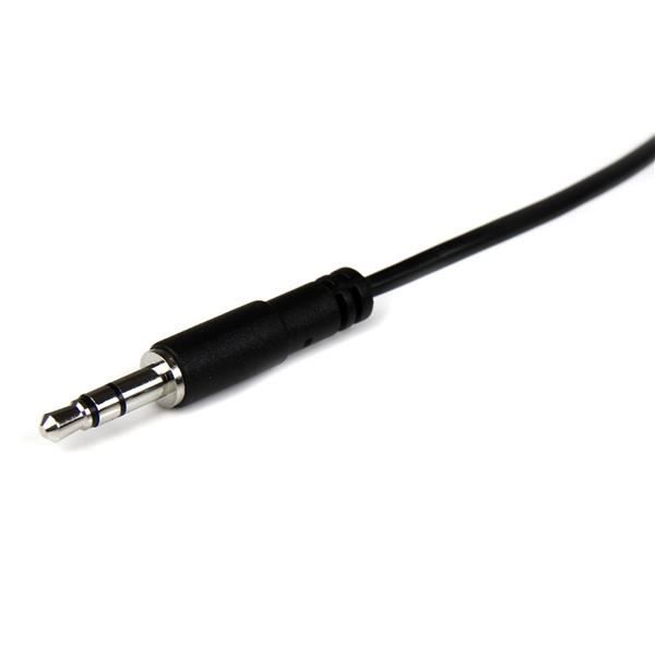 Cabo Jack 3,5mm - STARTECH - Extensão para Fone de Ouvido - 2m - Preto - Macho/Fêmea