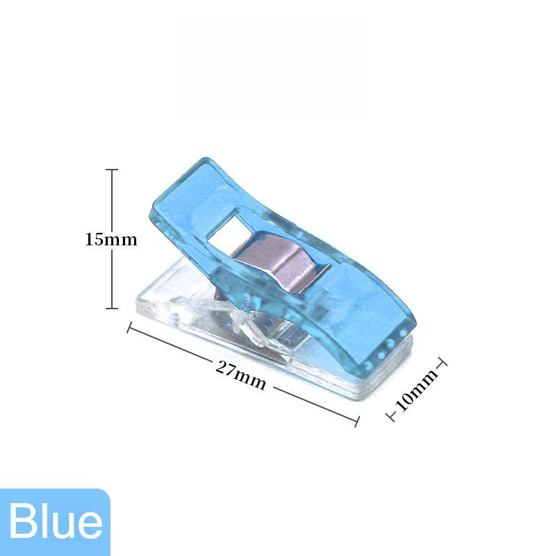 

5/10/20/30/50/100 шт. Папки-клипсы для шитья с пластиковыми коробками для инструментов для рукоделия, книг, поделок. Пластиковые клипсы разных цветов легко сортировать. Blue 20pcs