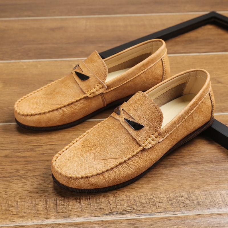 

Мужские удобные туфли для вождения Повседневные туфли-лоферы Свадебная вечеринка Обувь для прогулок на открытом воздухе Деловая формальная одежда Модные лоферы 44 хаки