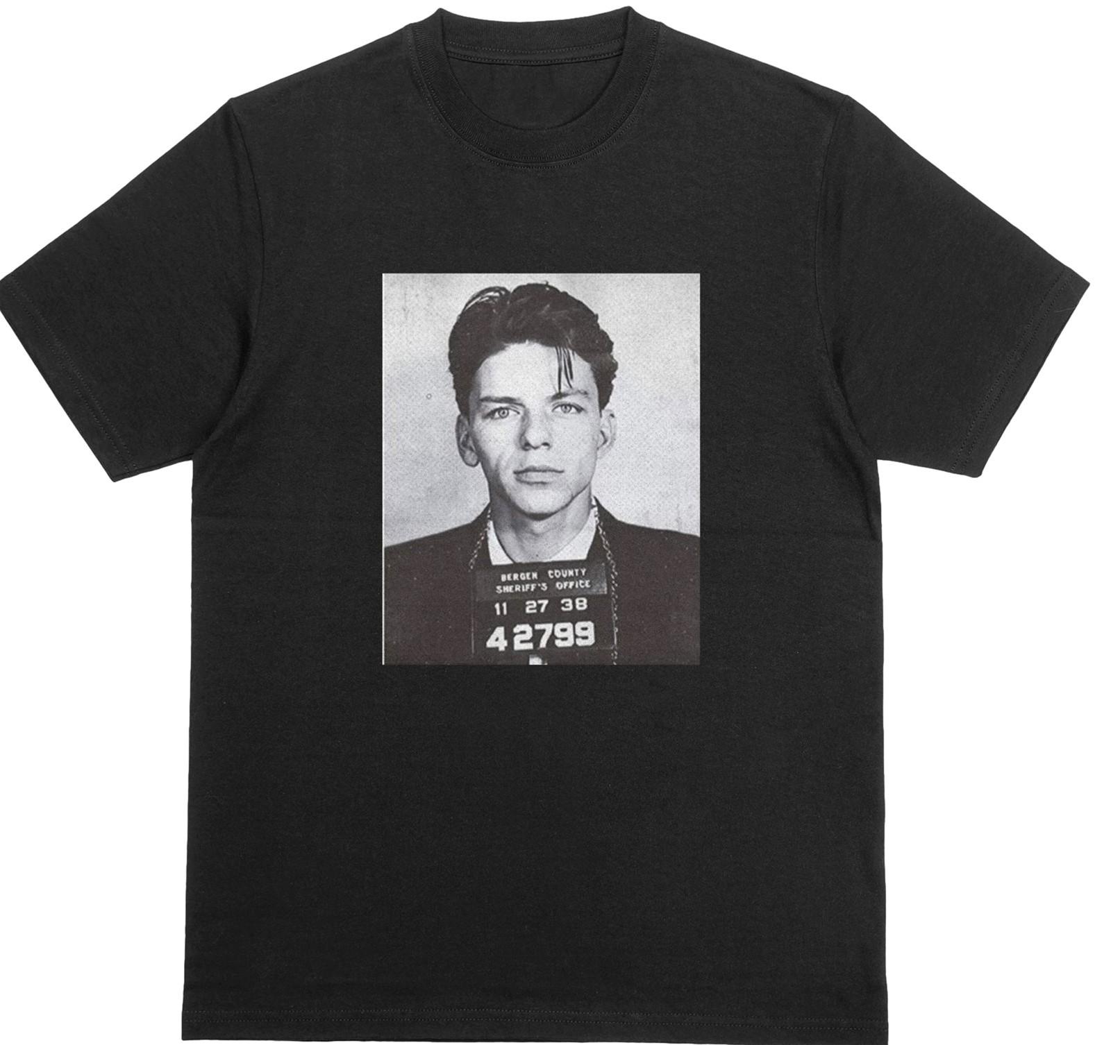FRANK SINATRA MUGSHOT T-Shirt | 1950s Singer Icon Tee | Musical Legend Top S