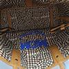 [Pre-Owned] Liz Medium Cognac Coated Canvas Printed Tote Bag With Gold Hardware And Pouch - Very Good #1XT5EYY