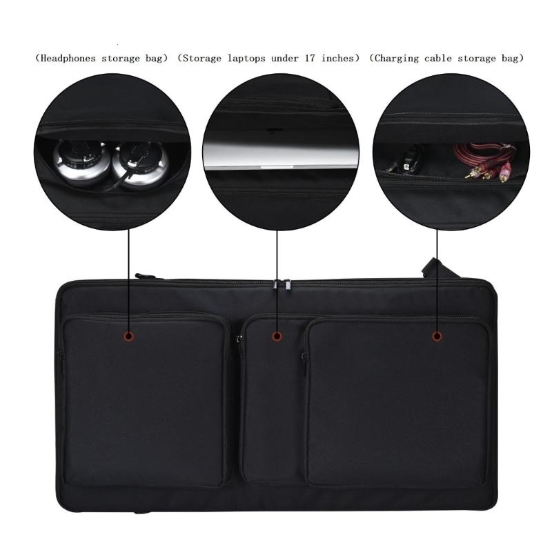 Polyester Carrying Case Adjustable Backpack Storage Bag Fitting for DDJ-FLX6/SX/SX2 Protecting Your Equipment