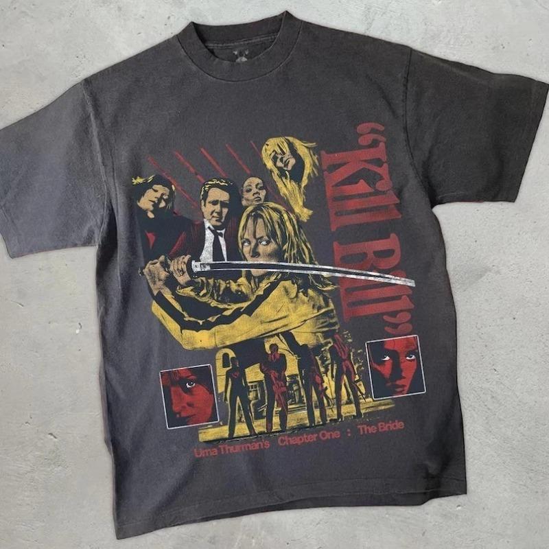 Kill Bill Tshirt Retro Movie Pattern Tshirt for Unisex Summer New Casual Tshirt Suitable for Both Unisex and Women S
