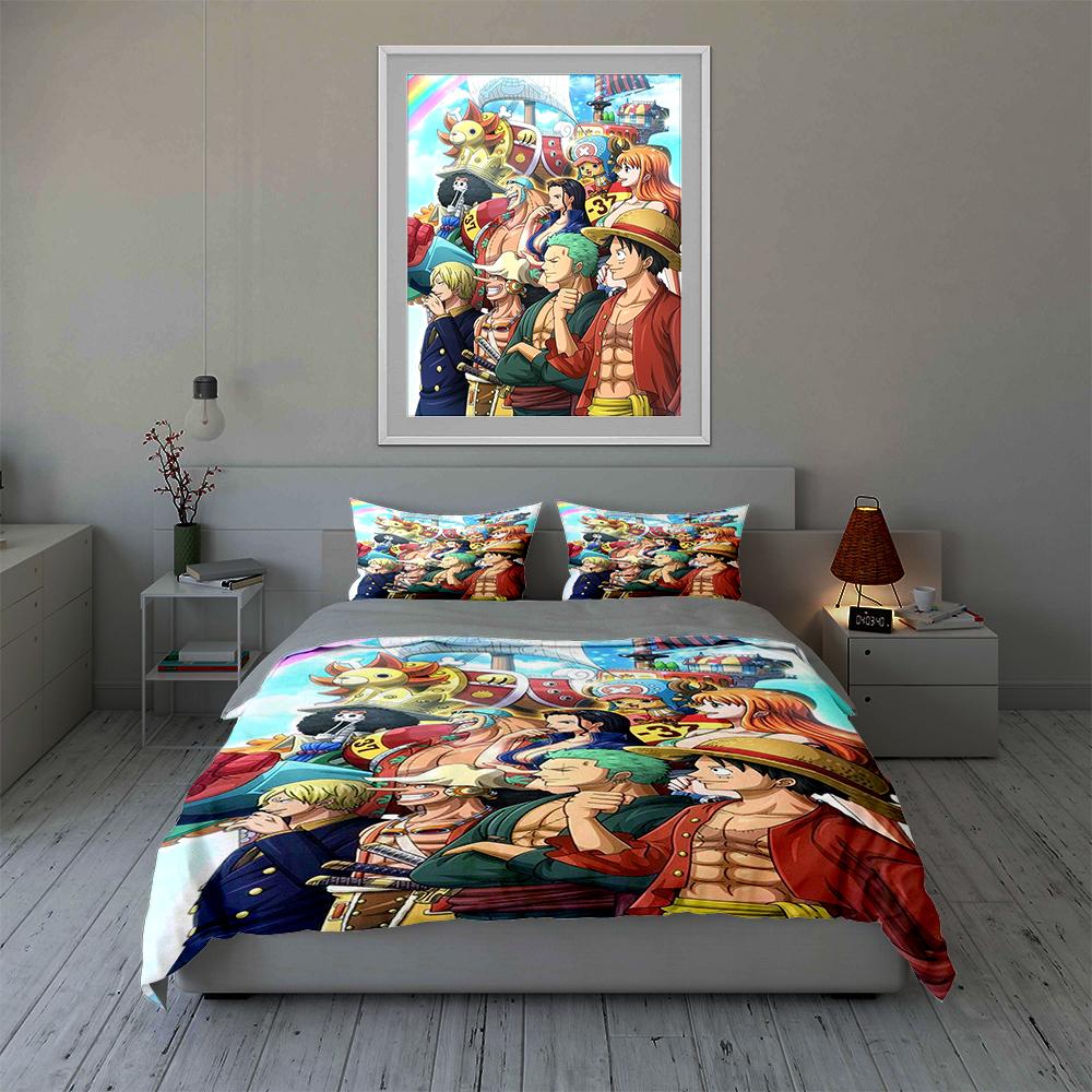 "Colorful character illustration." Bedding Duvet cover sets Duvet covers Pillowcases gifts (1 * Duvet Cover 2 * Pillowcases, without duvet insert)