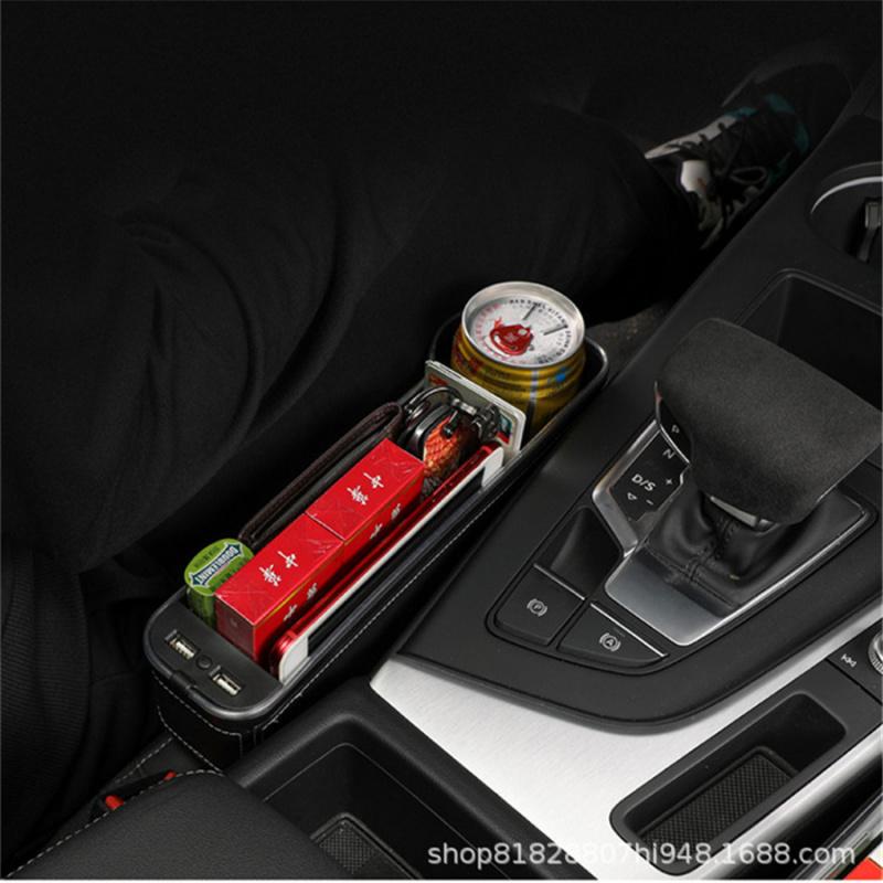 Led Atmospheric Lighting Car Seat, Storage Niche, Qc30 Usb Charging Box, Seat Box, Storage Organizer, Cup Holder, Phone Holder, Accessories, Left Sid