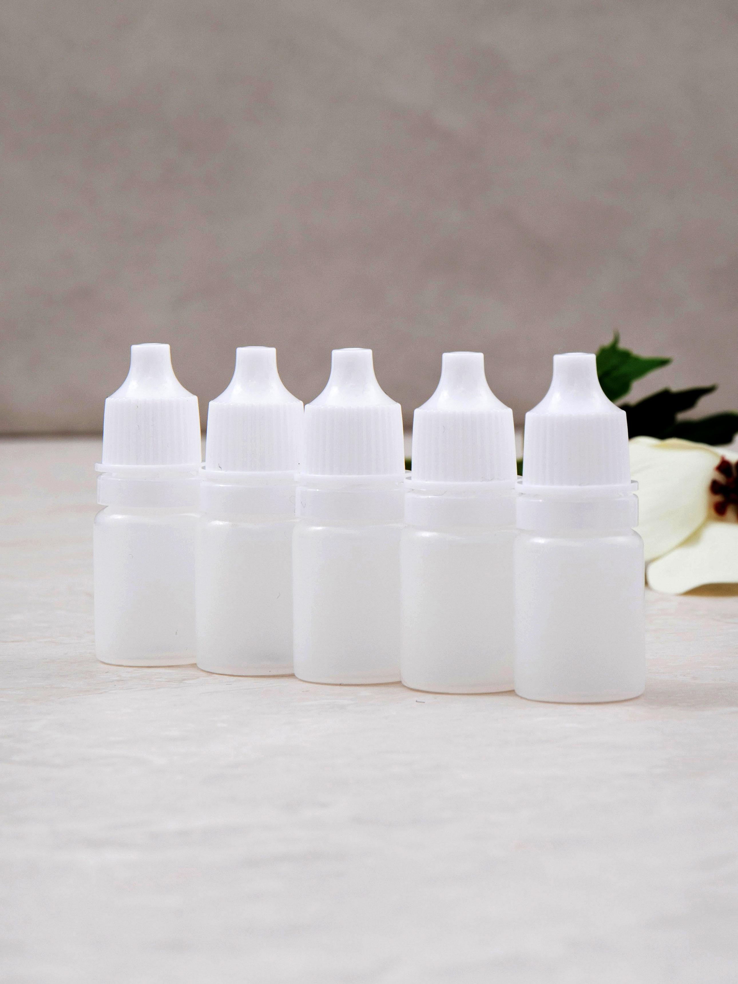 5ml Dropper Bottles (5-Pack) - Mini Refillable Containers 1ea