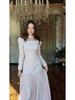 2025 Elegant Retro European Court Style Long Sleeve Dress