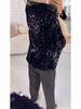 2024 Autumn/Winter European & American Fashion Sequin Lapel Blazer