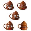 Ceramic Poop Cup 500ml Creative Coffee Mug with Spoon Comfortable Grip Tea Mug Novelty Drinkware Gifts