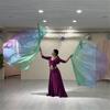 2Pcs Semicircle Praise Church Flags Praise Dance Worship Flags with Scalable Rod for Worship Dance Practice Performances