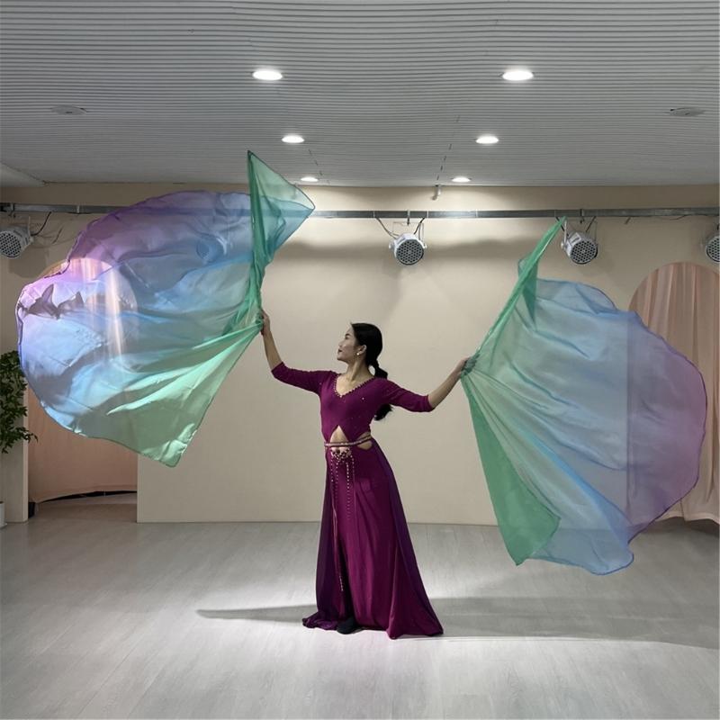2Pcs Semicircle Praise Church Flags Praise Dance Worship Flags with Scalable Rod for Worship Dance Practice Performances