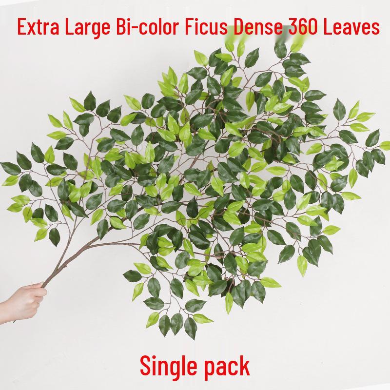 Artificial Banyan Branches with Laminated Plastic Leaves for Landscaping and Decoration