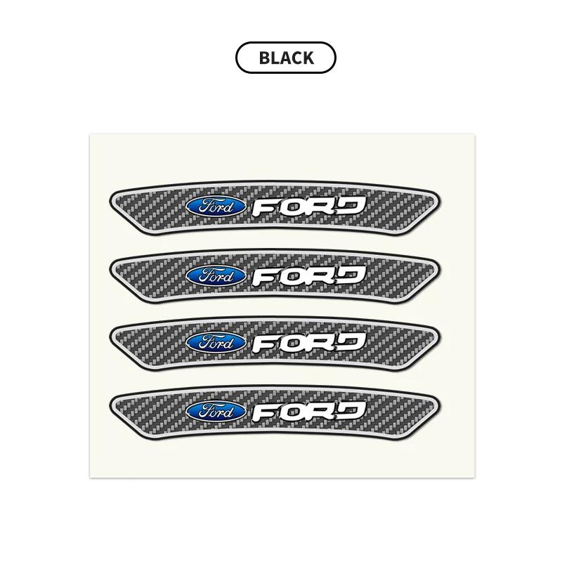 4 ks Módní logo Samolepka na středovou krytku ráfku kola auta Dekorace auta Pro Ford ST FOCUS 2 3 Mondeo Fiesta Kuga MK2 MK3 MK4 Ecosport Fusion