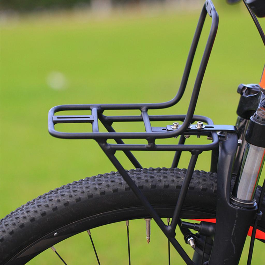 Przedni Bagażnik Rowerowy Bagażnik na Kierownicę Rowerową ze Stopu Aluminium Bagażnik Rowerowy Stojak Przewoźnik Bagażu Piknikowego na Rower Szosowy