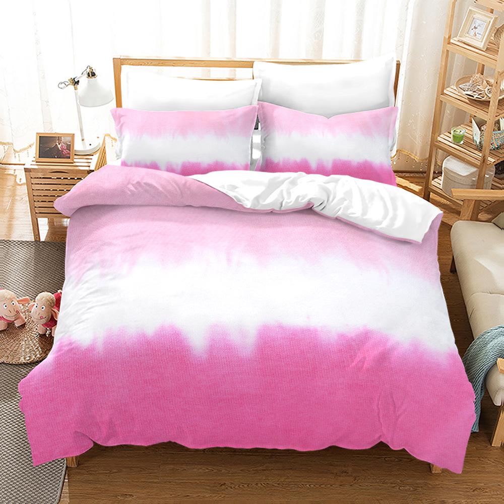 Dream Halo Dyeing Bedding Set Single Double Twin Size For Girls Kids Beauty Home Decor Soft Bedclothes Colorful Duvet Cover Set