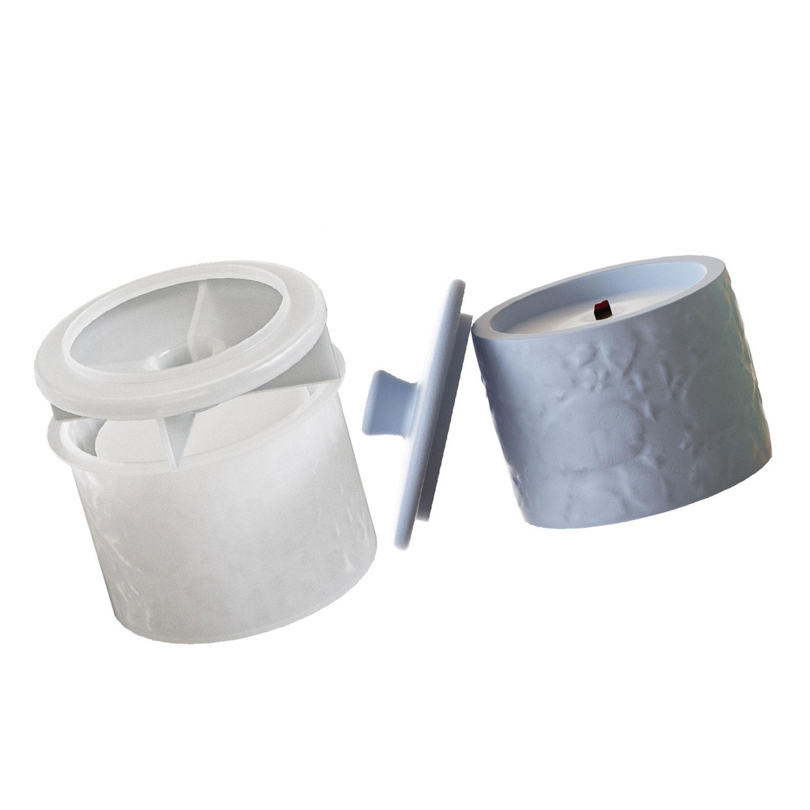 

Силиконовые формы для подсвечников с крышкой Формы для чашек свечей Силиконовые формы для поделок Формы для подсвечников для ручного изготовления