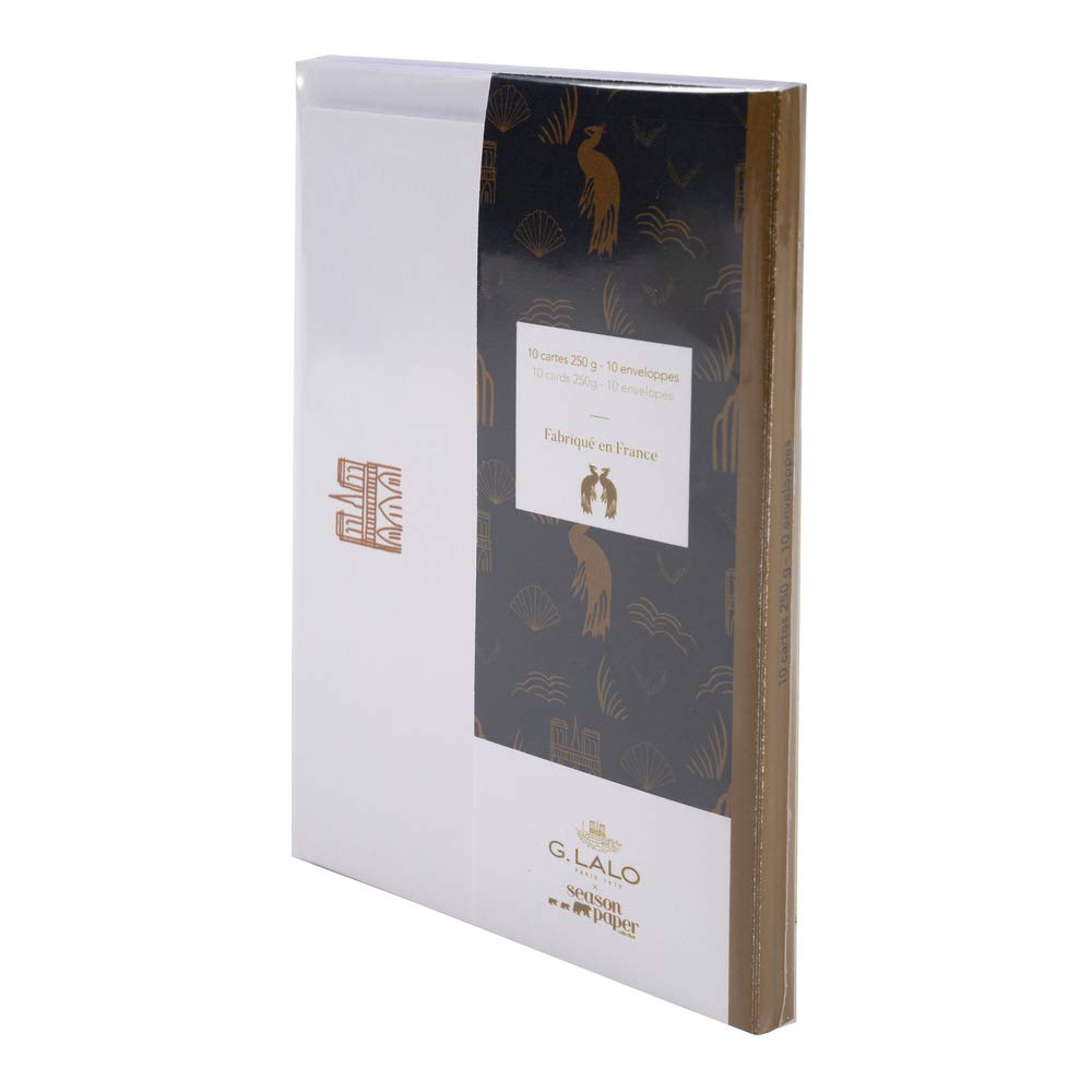 

G. Lalo Season Paper Card and Envelope Set, Blue, gl75802