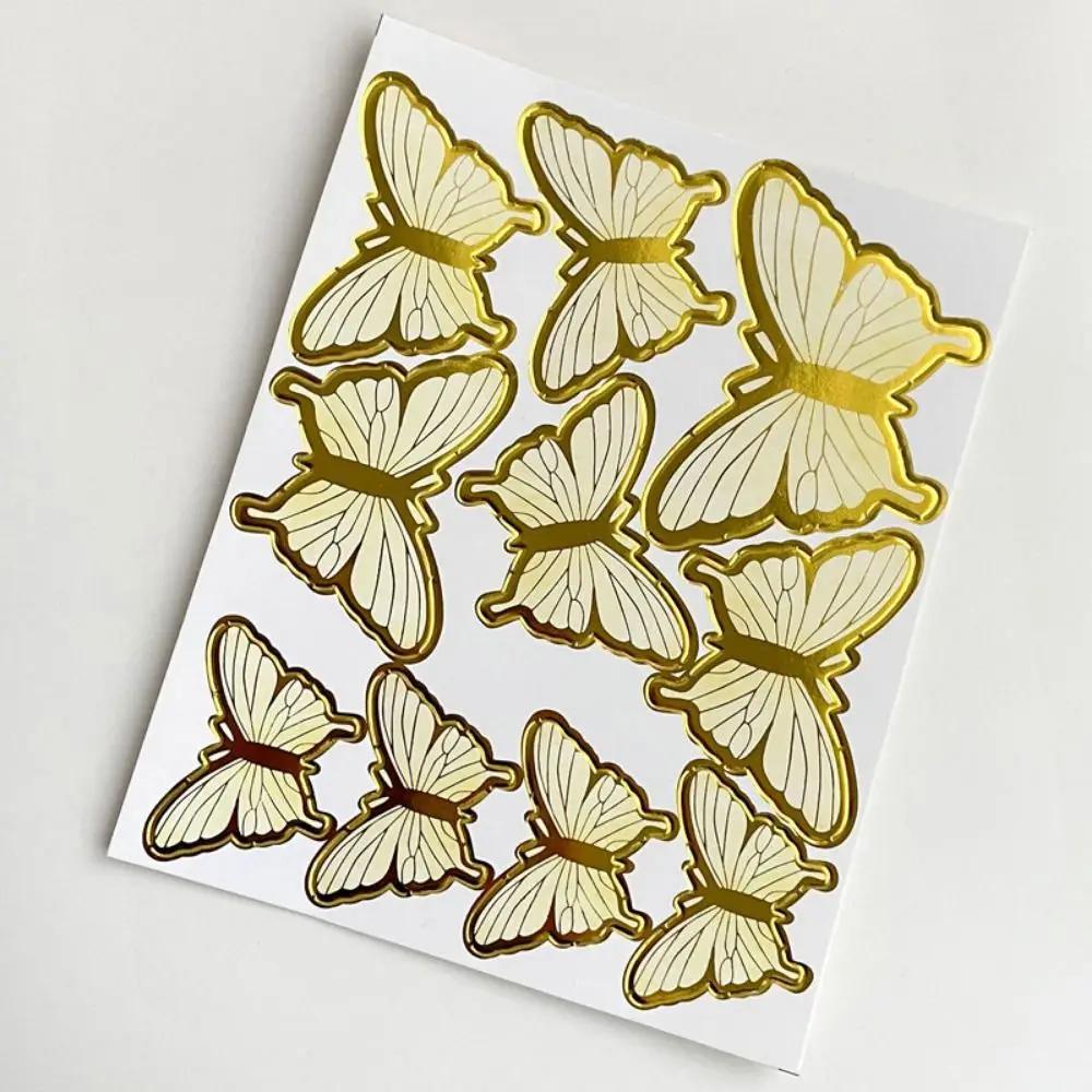 1Sheet Happy Birthday Sequins Butterfly Cake Topper Cake Decoration Simulation Butterflies Wedding Cake Decorating Supplies