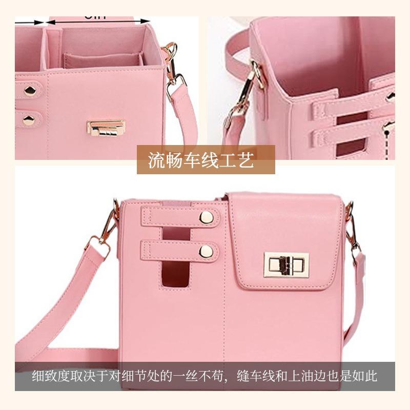 Trendy new portable beverage bottle water cup bag niche design commuter bag shoulder messenger bag